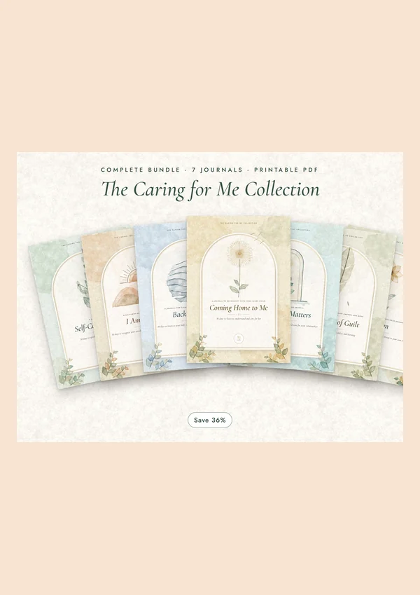 Actual ebook cover: Caring for Me Collection · 7 Journals