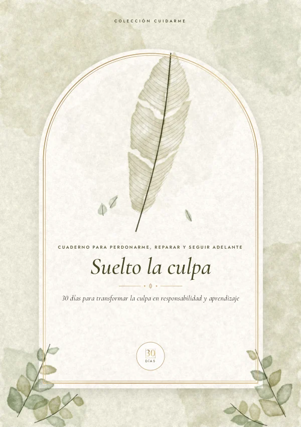 Portada real del ebook: Suelto la Culpa · Cuaderno de Autoperdón