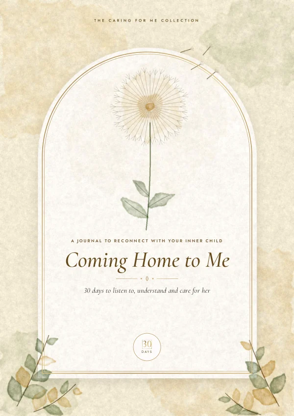 Actual ebook cover: Coming Home to Me · Inner Child Journal