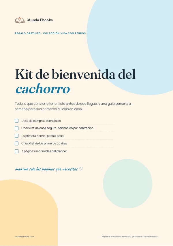 Portada del PDF: Kit de bienvenida del cachorro